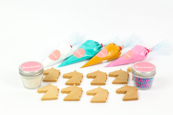 Unicorn Cookies Decorating Kit- عدة تزيين كوكيز علي شكل يونيكورن