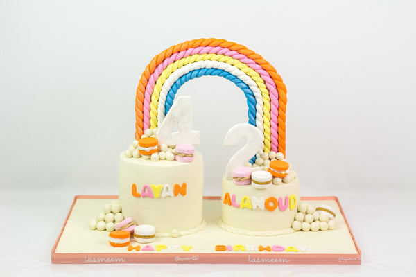 Twirl Twin Cake - كيكة يوم ميلاد