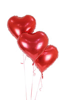 Plain Red Heart Shaped Foil Balloon- بالونه على شكل قلب لون أحمر