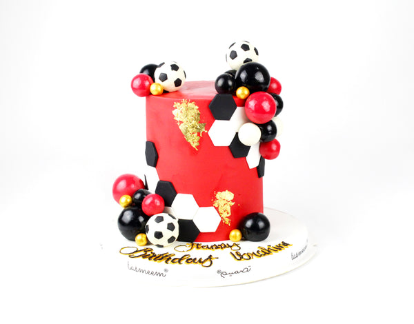 Football Happy Birthday Cake - كيكة كرة قدم