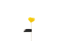 Yellow Heart Candy on a Stick-حلو بابلتس على شكل قلب