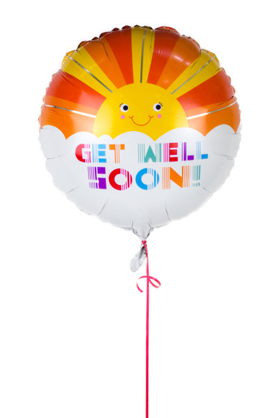 Get Well Soon Foil Balloon V بالونه بعباره التمنيات بالشفاء العاجل