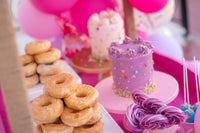 Pink Balloon Cart- عربة حلويات مزينهبالبالونات