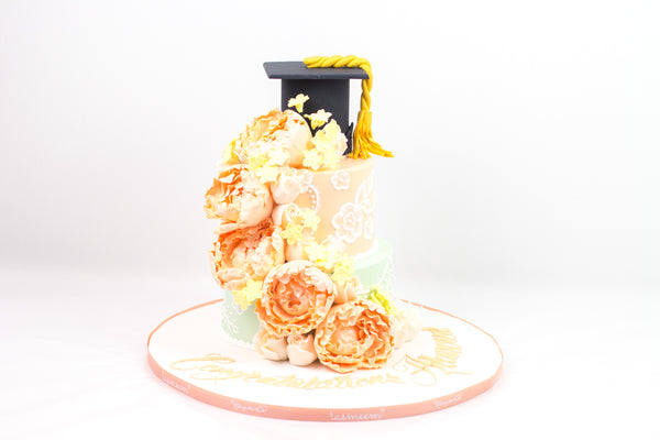 Two-Tiered Graduation Cake - كيكة تخرج