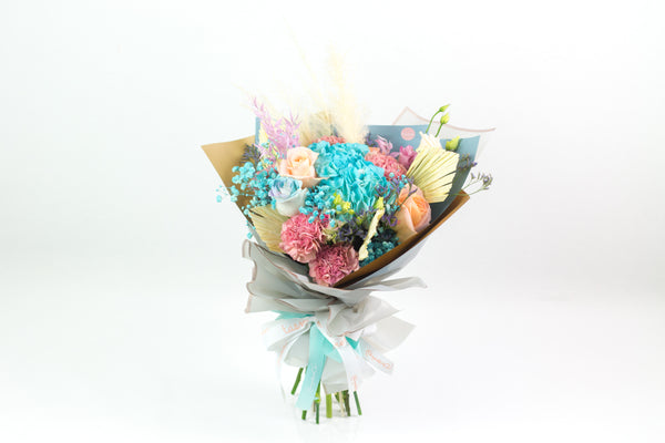 Colorful Flowers Bouquet - بوكيه ورد ملون