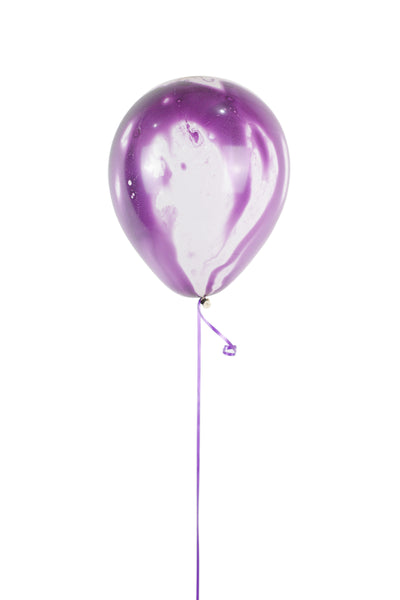 Purple Marble Balloons بالونه لاتكس رخاميه - اللون بنفسجي