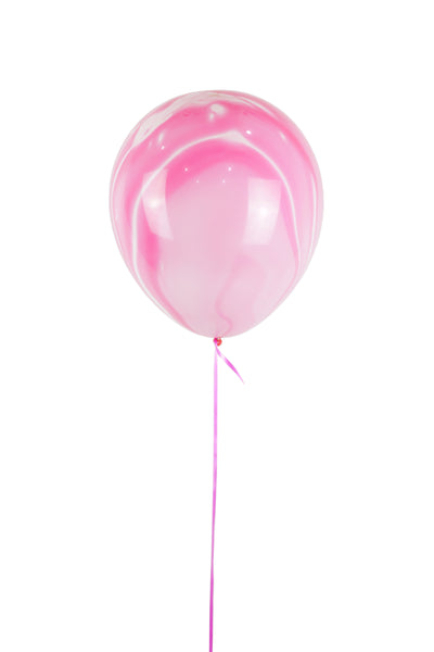Pink Marble Balloon بالونه لاتكس رخاميه - اللون زهري