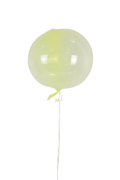 Yellow transparent Balloon بالونه شفافه باللون الاصفر