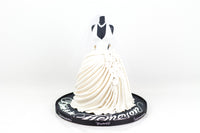 White Bridal Dress cake- كيكة على شكل فستان عروس
