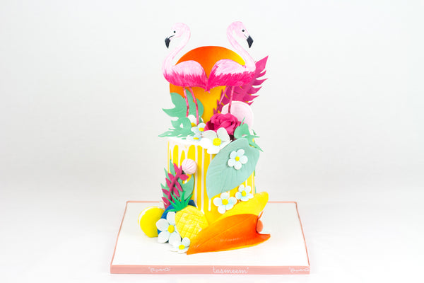 Tropical Flamingo Cake- كيكة الفلامنغو