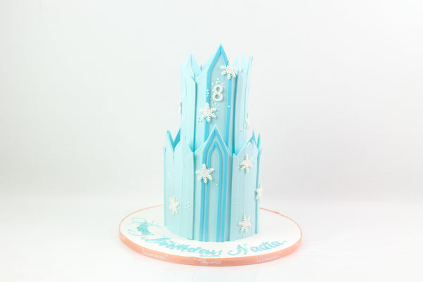 Snow Castle Cake - كيكة على شكل شخصيه كرتونيه
