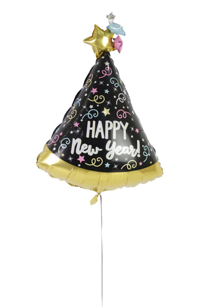 New Year Triangle Shaped Foil Balloons - بالونه راس السنه