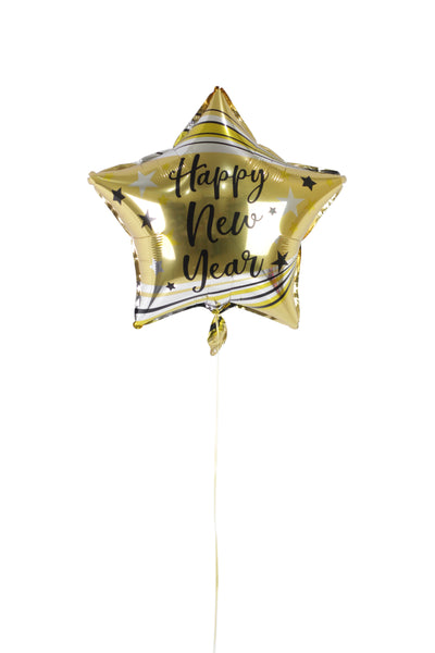 New Year Star Shaped Foil Balloon III - بالونه على شكل نجمه