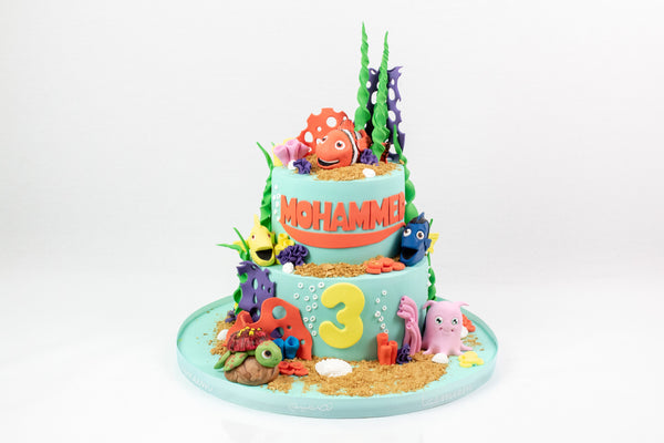 Fish Character Cake - كيكة على شكل شخصيه كرتونيه