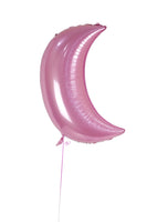Pink Crescent Moon Shaped Balloon بالونة على شكل قمر زهري