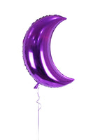 Purple Crescent Moon Shaped Balloon بالونة على شكل قمر بنفسجي