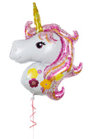 Unicorn Shaped Foil Balloon بالونه على شكل يونيكورن باللون الزهري