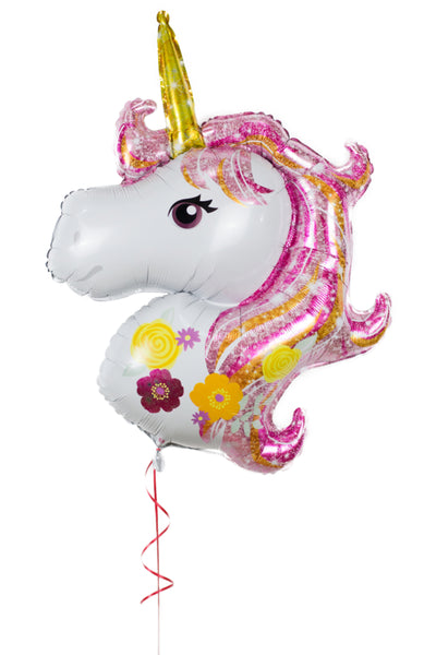 Unicorn Shaped Foil Balloon بالونه على شكل يونيكورن باللون الزهري