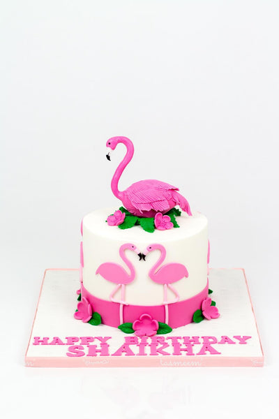 Flamingo Birthday Cake - كيكة الفلامنغو