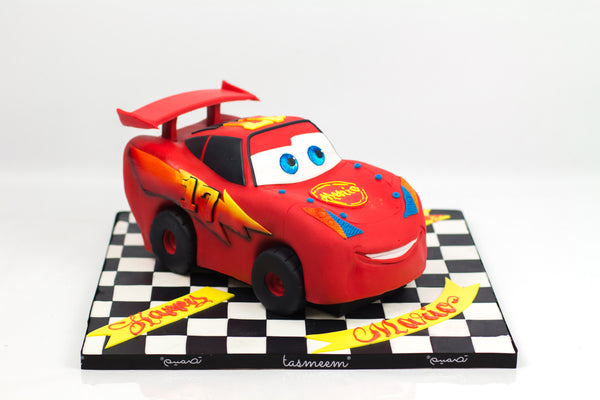 3D Racing Car Cake - كيكة على شكل شخصيه كرتونيه