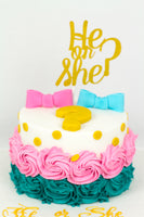 He or She? Gender Reveal Cake - كيكة الكشف عن جنس الجنين