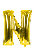 Letter "N" Gold Foil Balloon -حرف N ذهبى فويل بالون