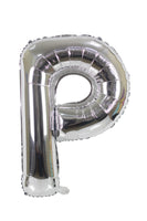 Letter "P" Silver Foil Balloon-حرف P سيلفر فويل بالون