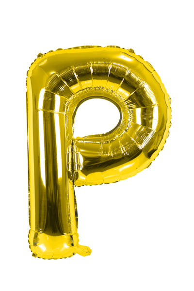 Letter "P" Gold Foil Balloon -حرف P ذهبى فويل بالون