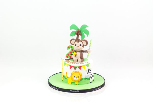 Little Monkey Birthday Cake  كيكة يوم ميلاد
