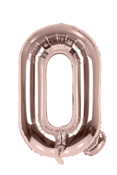 Letter "Q" Rose Gold Foil Balloon -حرف Q روز جولد فويل بالون