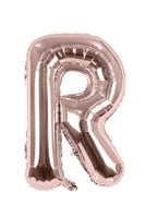 Letter "R" Rose Gold Foil Balloon -حرف R روز جولد فويل بالون