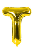 Letter "T" Gold Foil Balloon -حرف T ذهبى فويل بالون