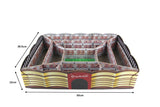 Stadium Snack Box Tray II- (Empty ) -علبه سناكس مفرغه على شكل ملعب