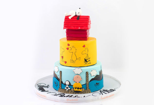 Cartoon Character Birthday Cake -كيكة من طابقين