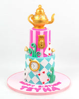 Two Tiered Wonderland Cake - كيكة من طابقين