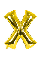 Letter "X" Gold Foil Balloon -حرف X ذهبى فويل بالون