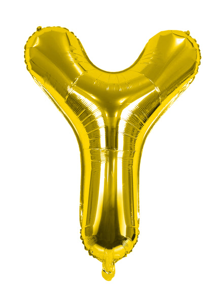 Letter "Y" Gold Foil Balloon -حرف Y ذهبى فويل بالون