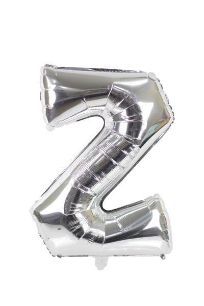 Letter "Z" Silver Foil Balloon -حرف Z سيلفر فويل بالون