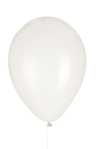 12" White Latex Balloon بالون لاتكس حجم ١٢ بوصه - اللون ابيض